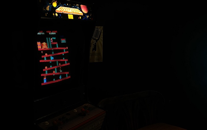Arcade machine featuring Donkey Kong